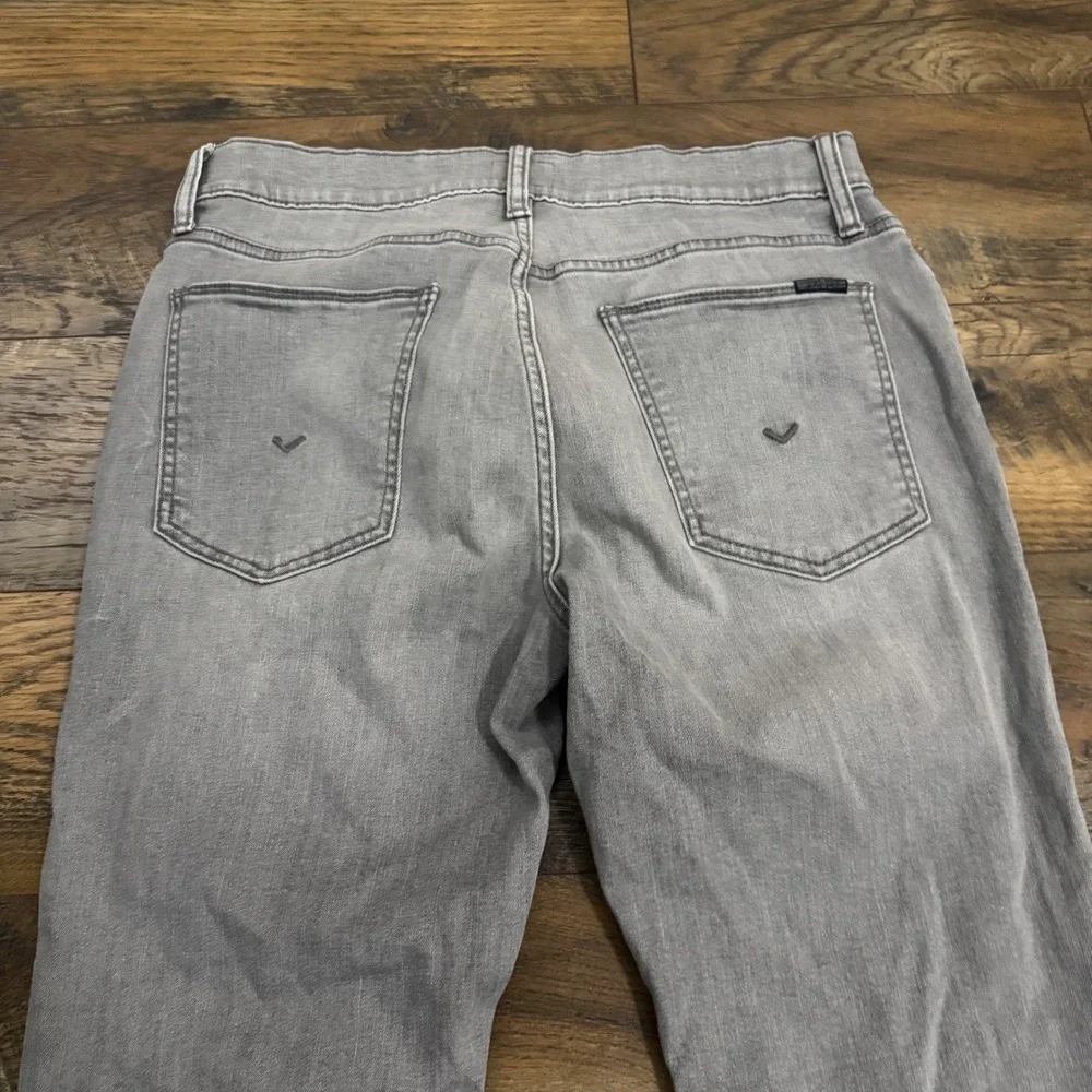 Hudson Ace Gray Slim Straight Jeans Men's 33x32 Stretch‎ Designer Denim